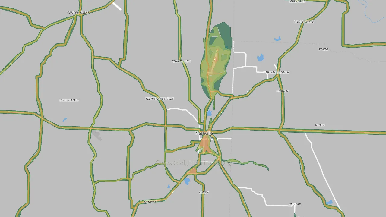 71852, AR Map of Noise Levels in 71852