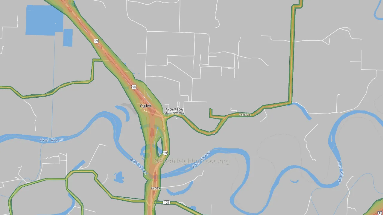 71853, AR Map of Noise Levels in 71853