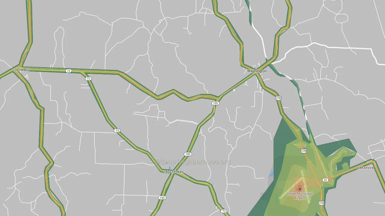 71862, AR Map of Noise Levels in 71862