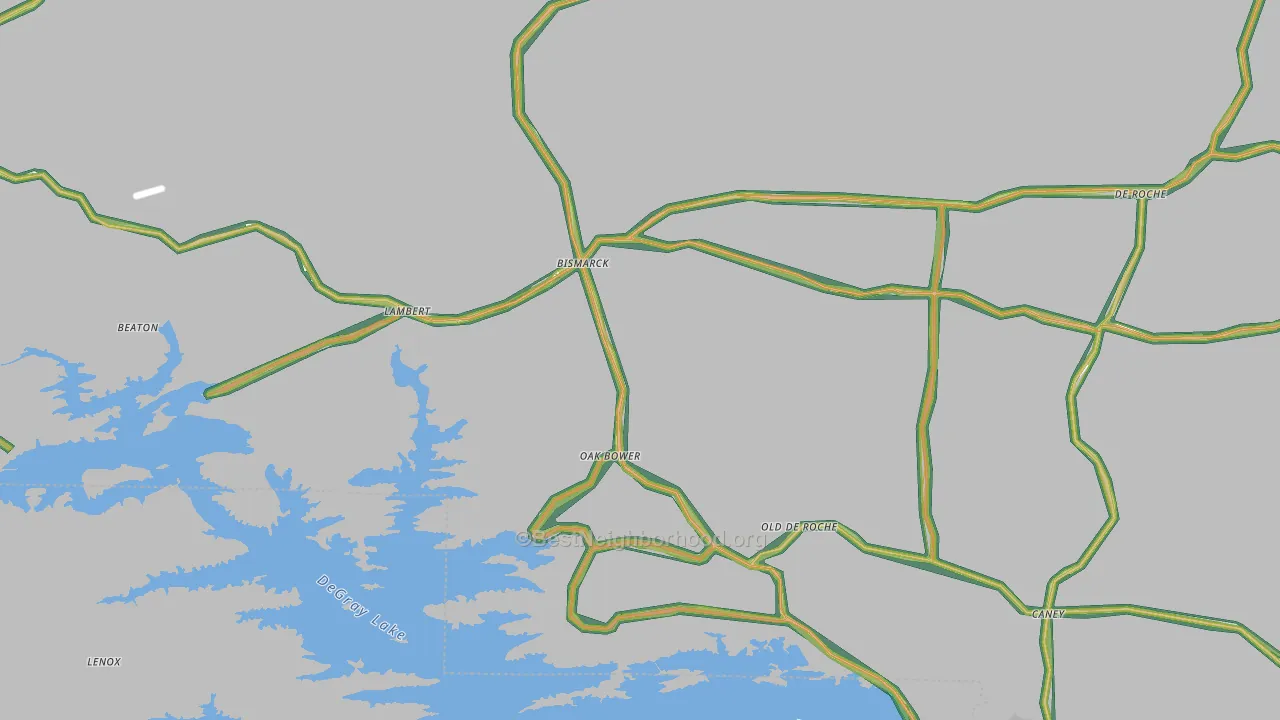 71929, AR Map of Noise Levels in 71929