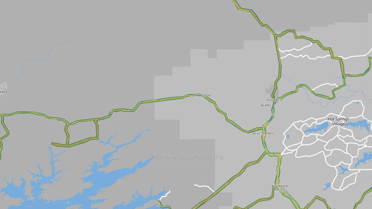 71949, AR Map of Noise Levels in 71949
