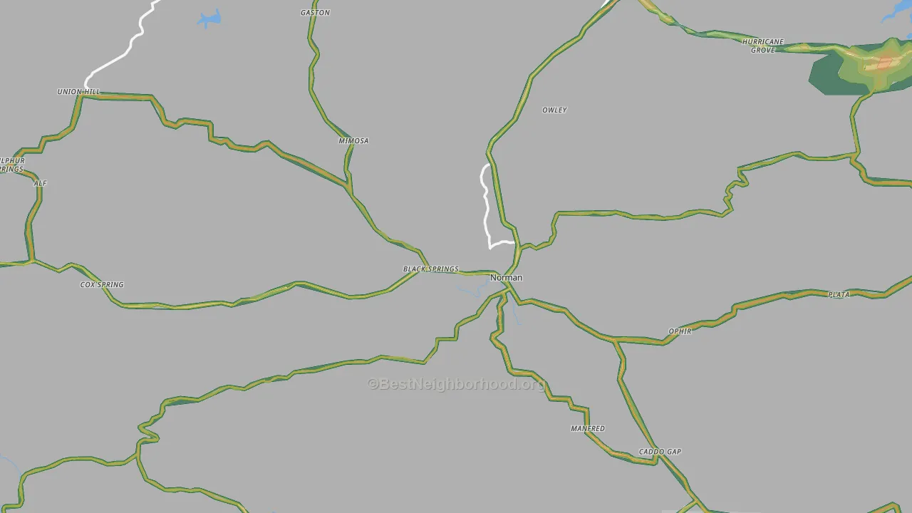 71960, AR Map of Noise Levels in 71960