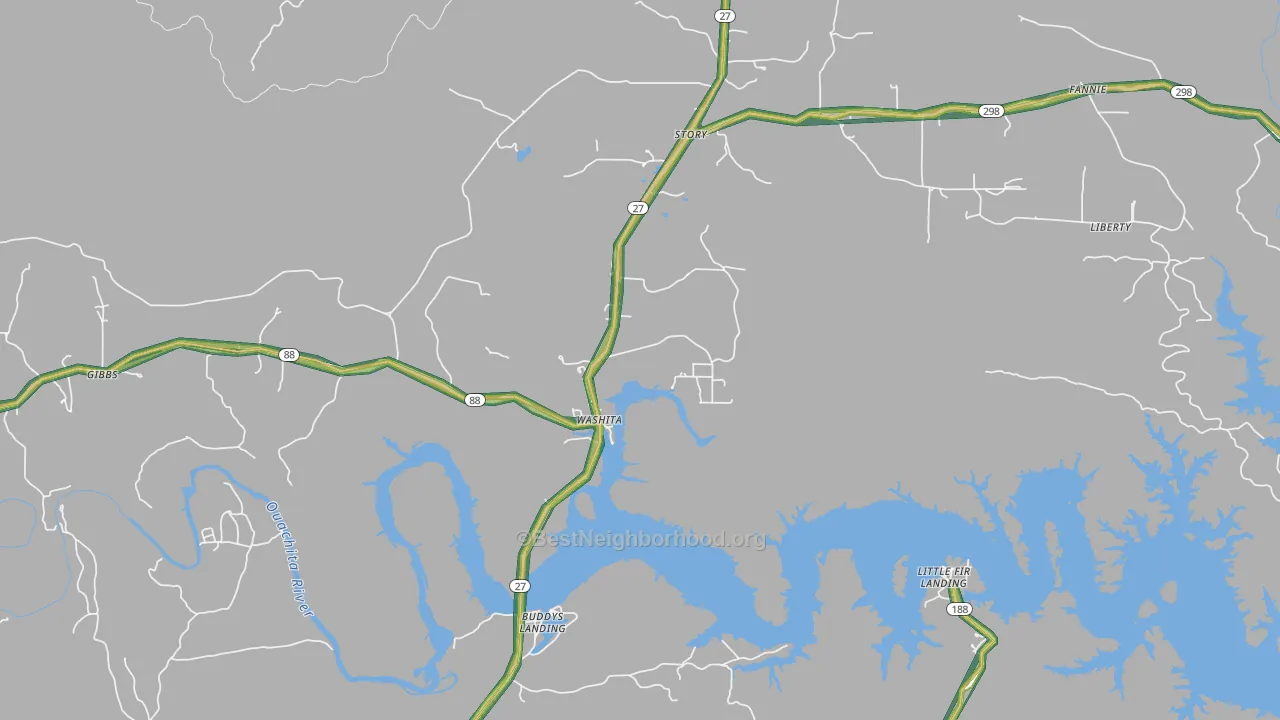 71970, AR Map of Noise Levels in 71970
