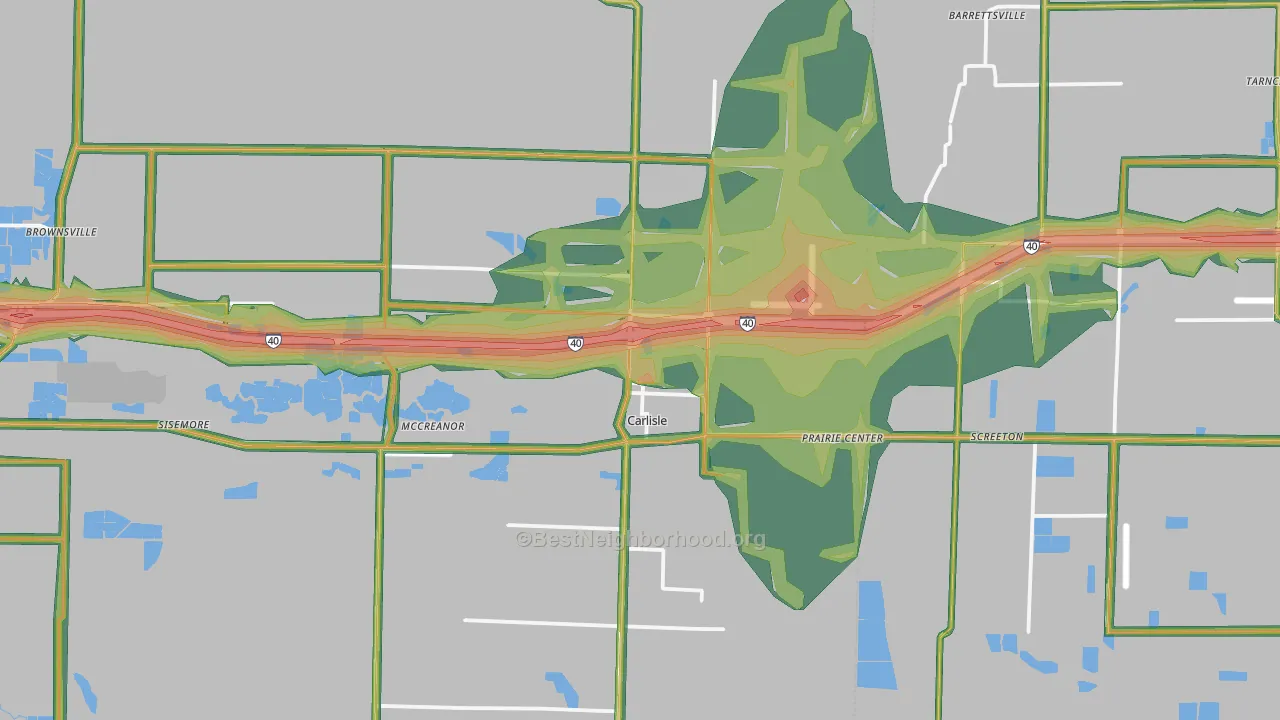 72024, AR Map of Noise Levels in 72024