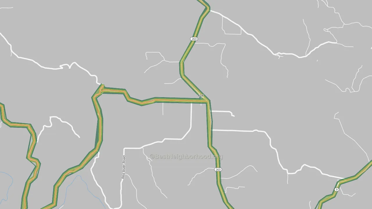 72051, AR Map of Noise Levels in 72051