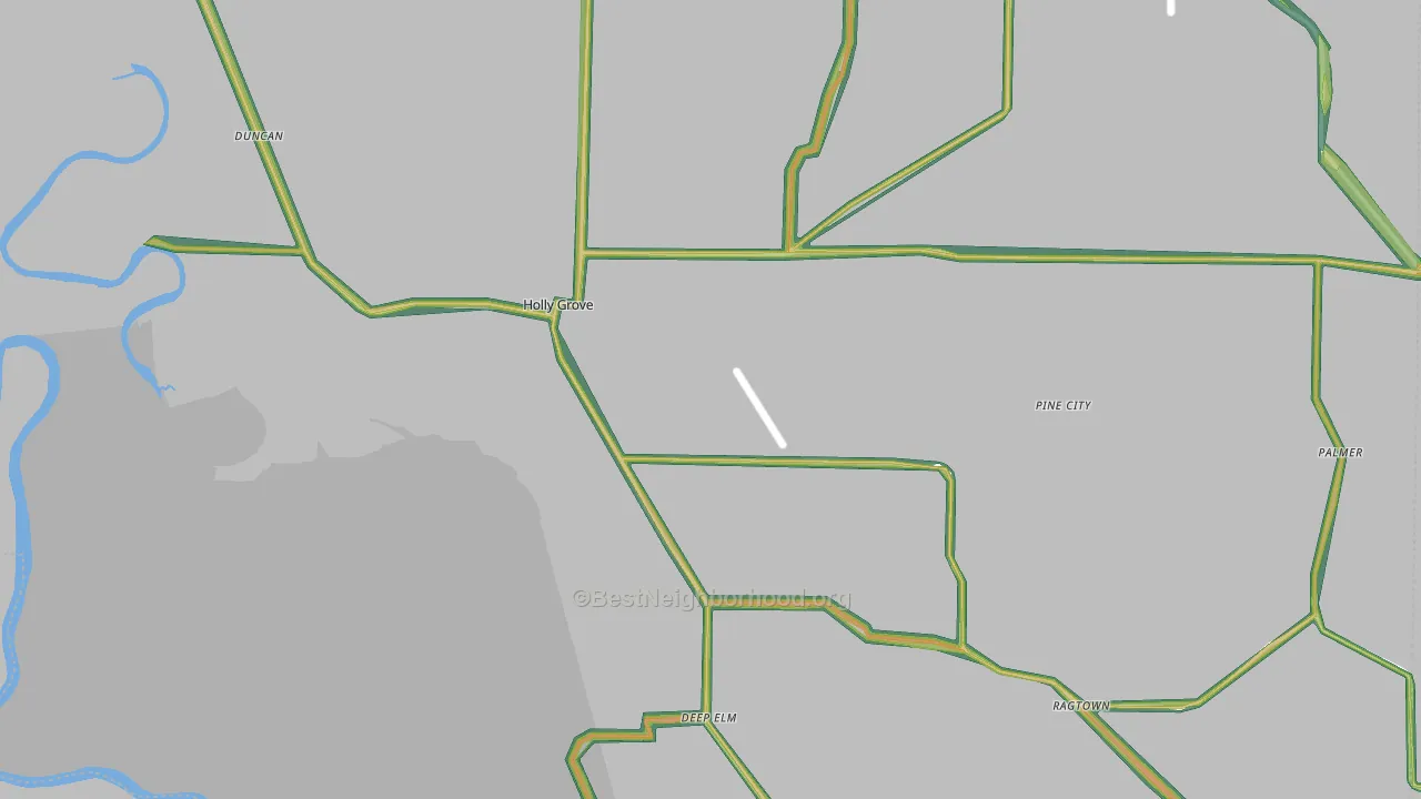 72069, AR Map of Noise Levels in 72069