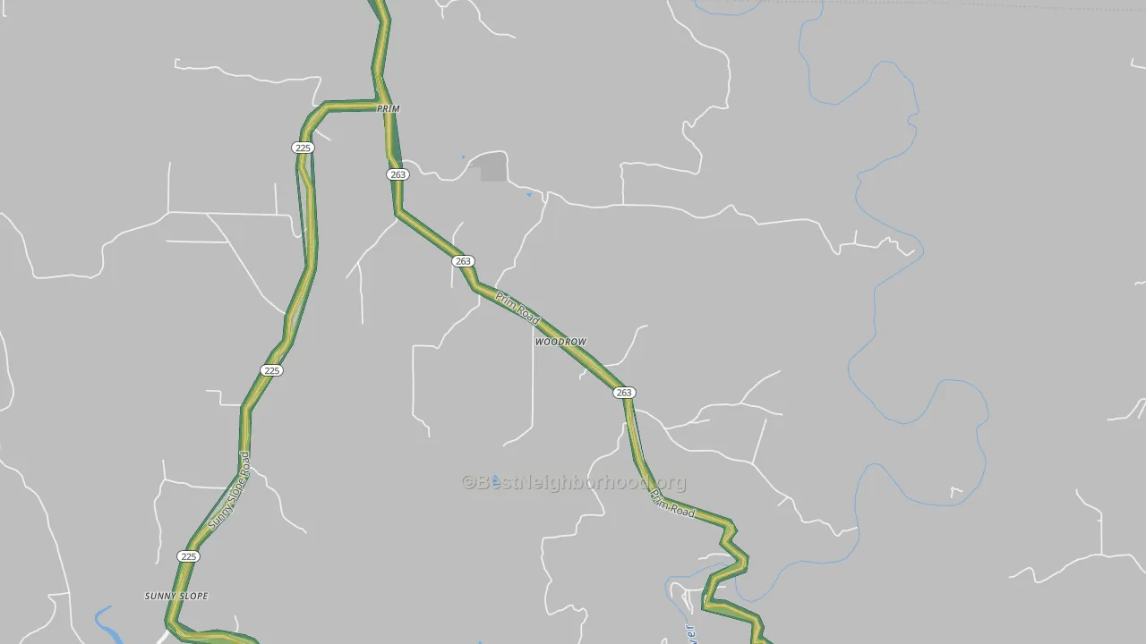 72130, AR Map of Noise Levels in 72130