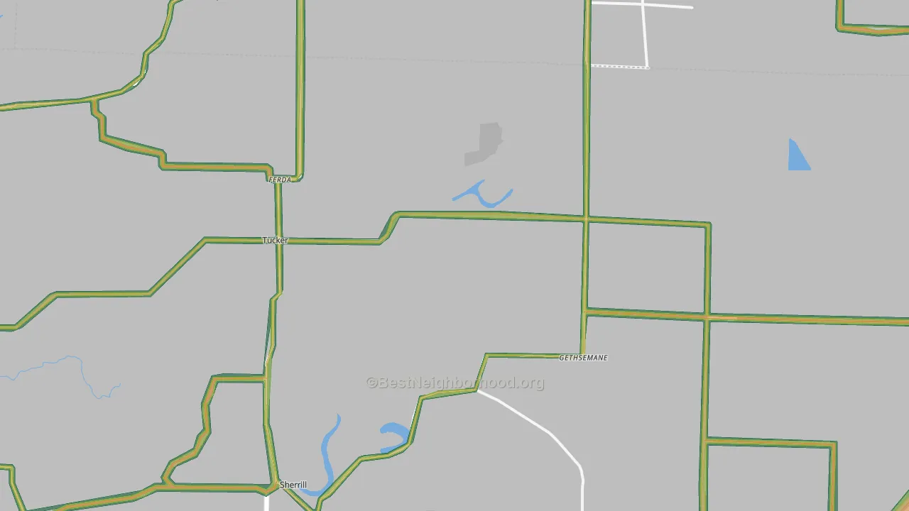 72168, AR Map of Noise Levels in 72168