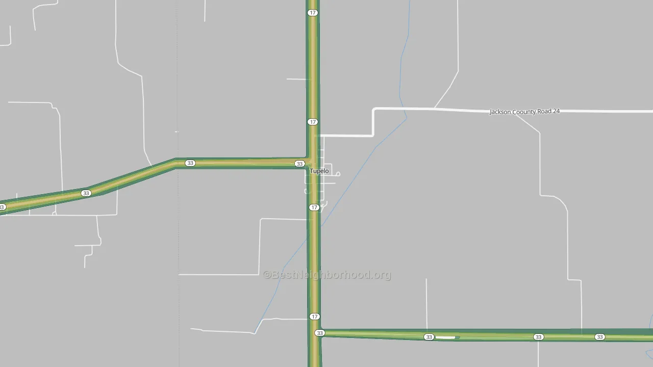 72169, AR Map of Noise Levels in 72169