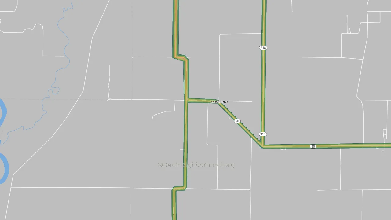 72353, AR Map of Noise Levels in 72353