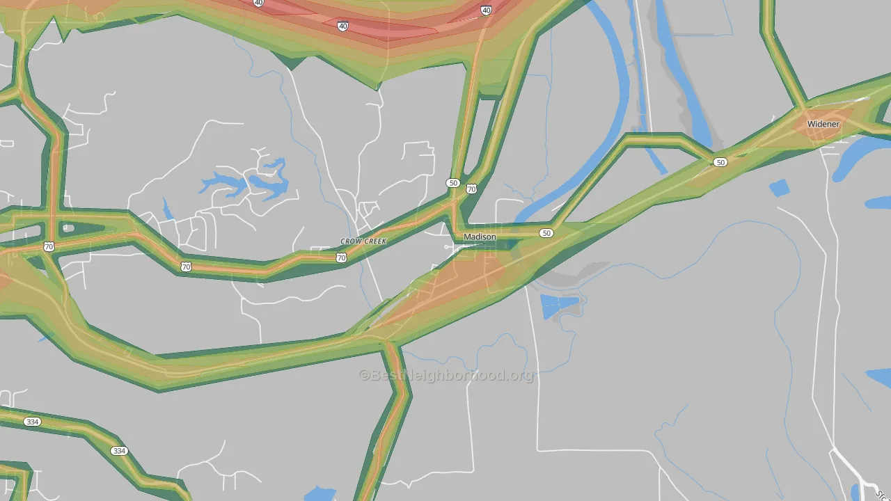 72359, AR Map of Noise Levels in 72359