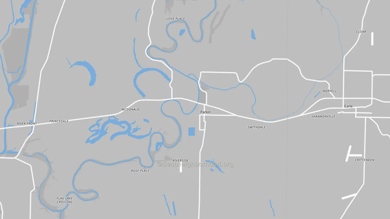 72373, AR Map of Noise Levels in 72373