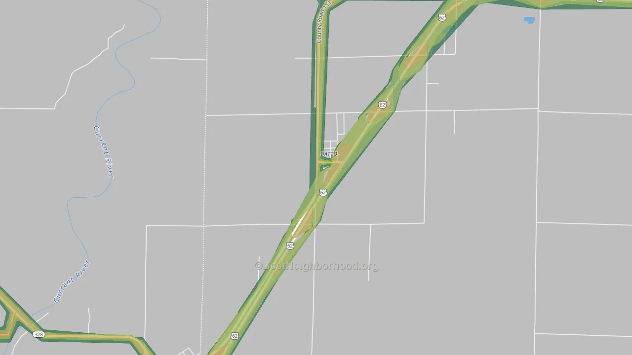 72424, AR Map of Noise Levels in 72424