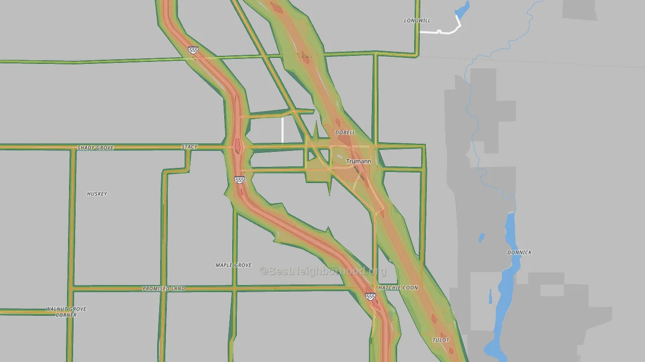 72472, AR Map of Noise Levels in 72472