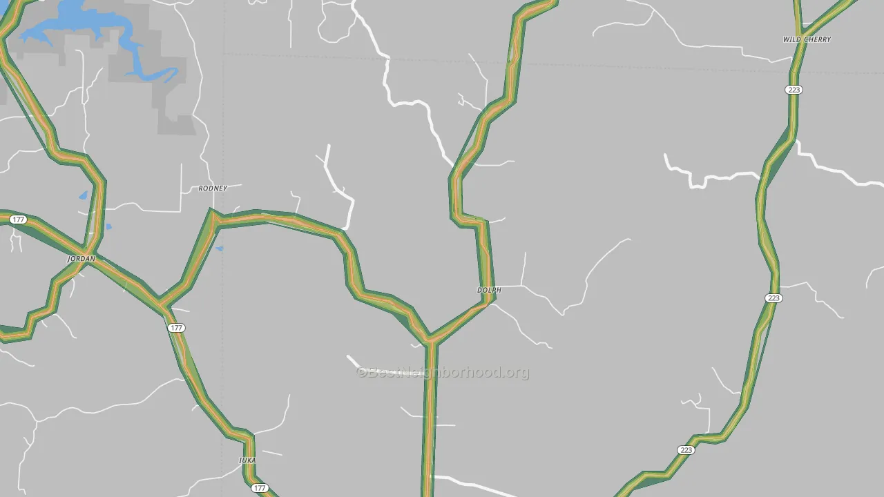 72528, AR Map of Noise Levels in 72528