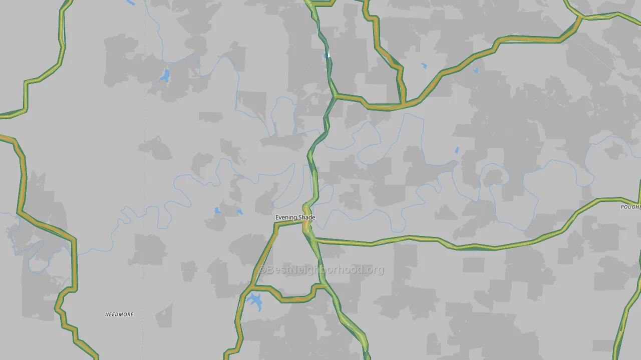 72532, AR Map of Noise Levels in 72532