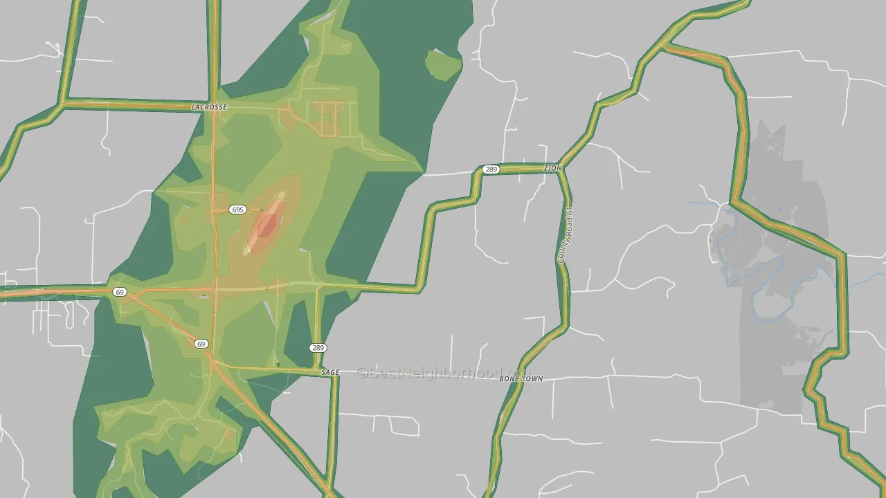72573, AR Map of Noise Levels in 72573