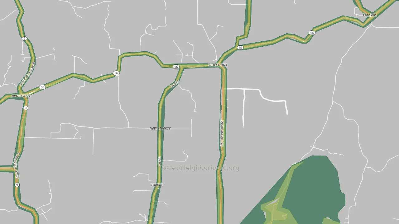 72584, AR Map of Noise Levels in 72584