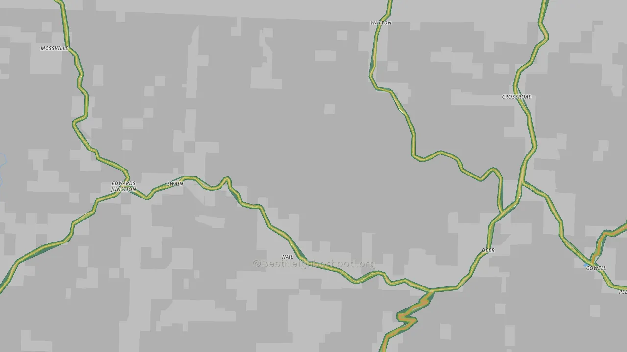 72628, AR Map of Noise Levels in 72628