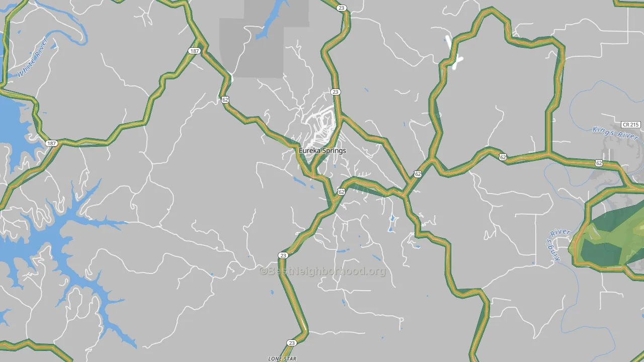 72632, AR Map of Noise Levels in 72632