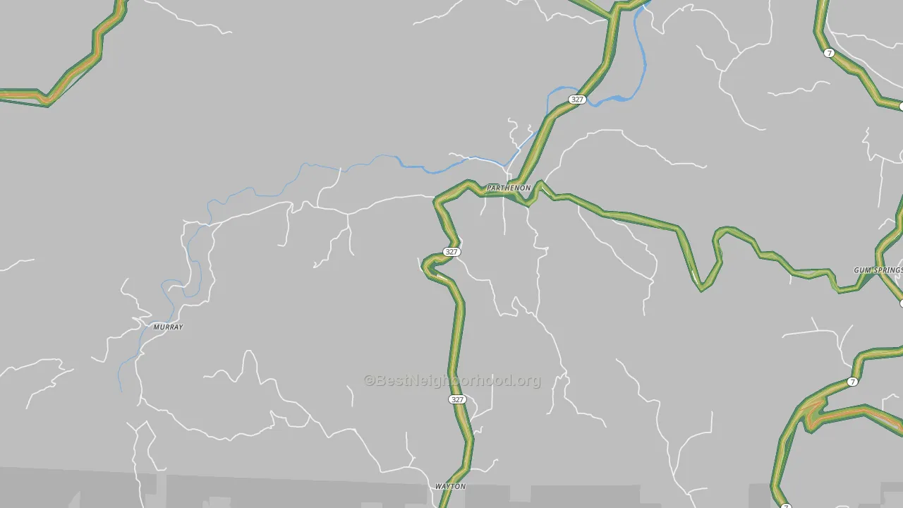 72666, AR Map of Noise Levels in 72666