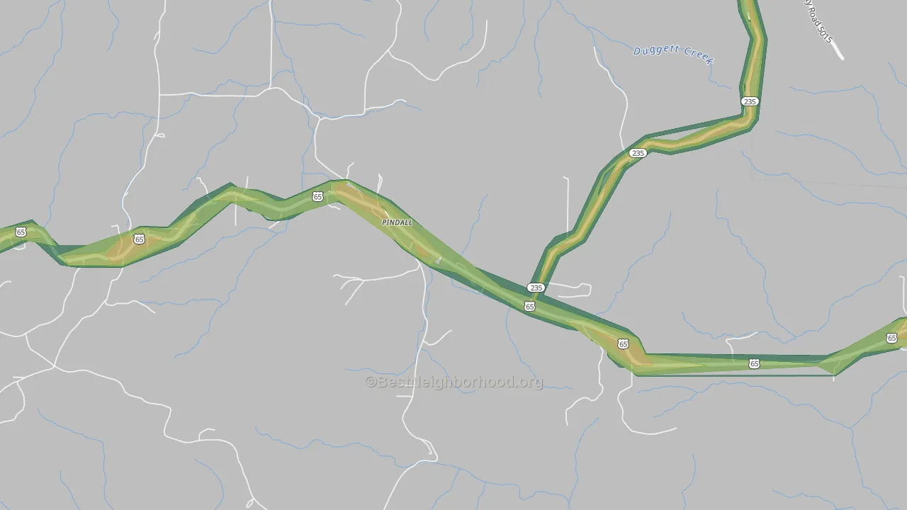 72669, AR Map of Noise Levels in 72669