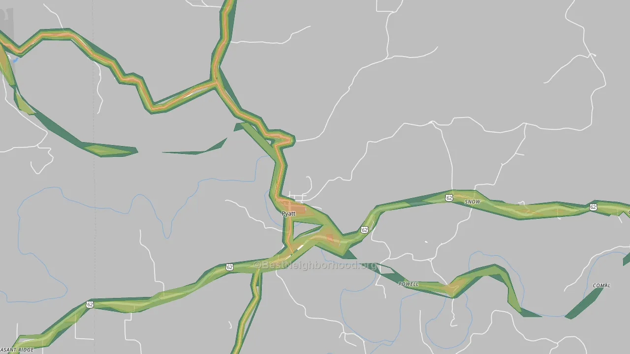 72672, AR Map of Noise Levels in 72672