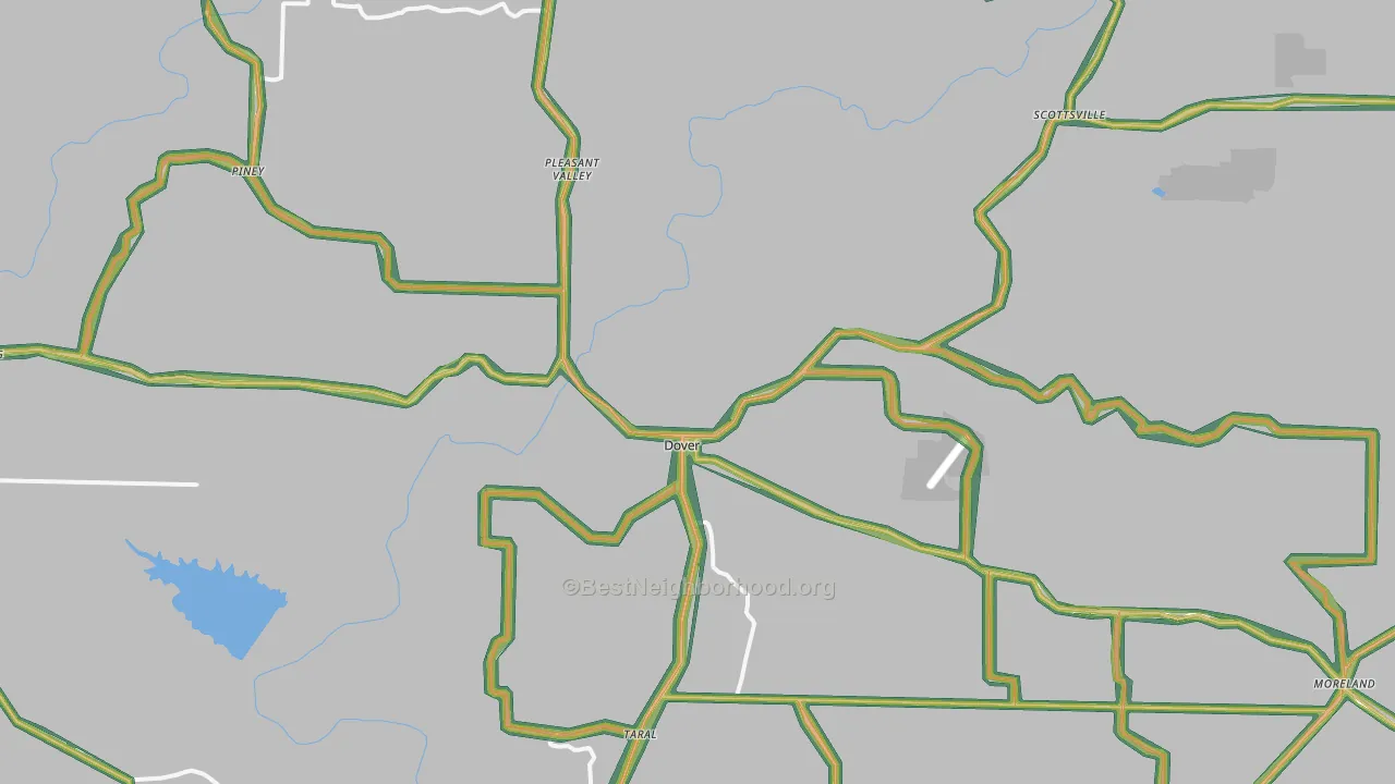 72837, AR Map of Noise Levels in 72837