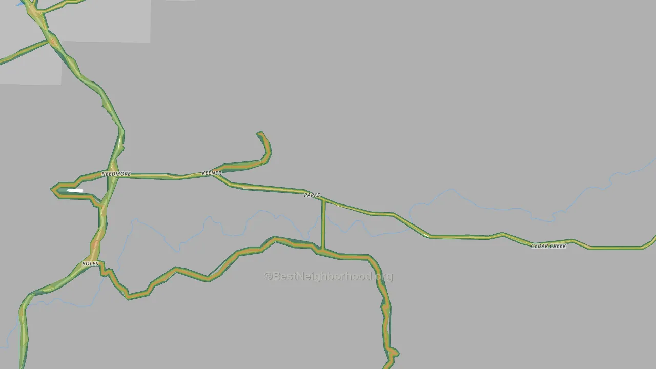 72950, AR Map of Noise Levels in 72950