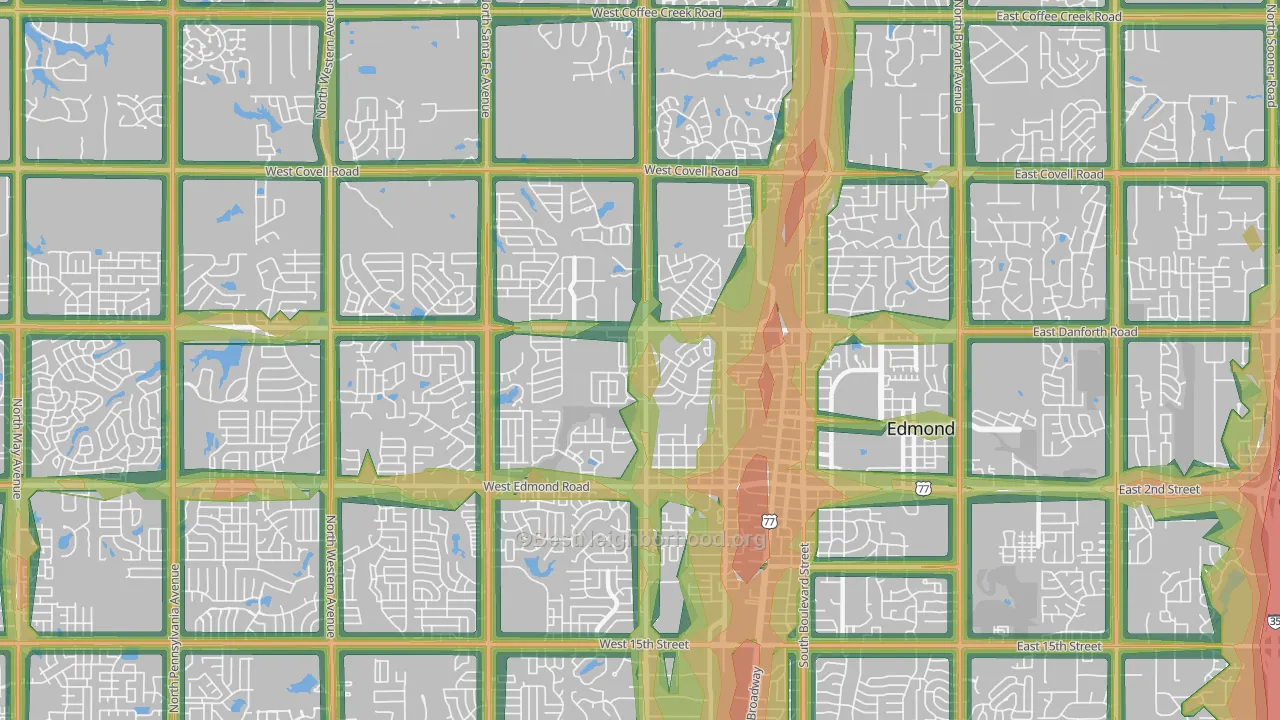 73003, OK Map of Noise Levels in 73003