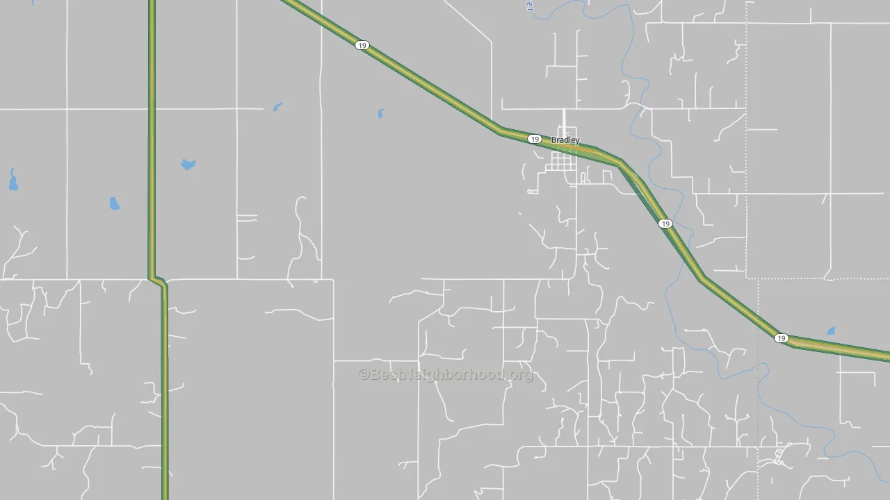 73011, OK Map of Noise Levels in 73011