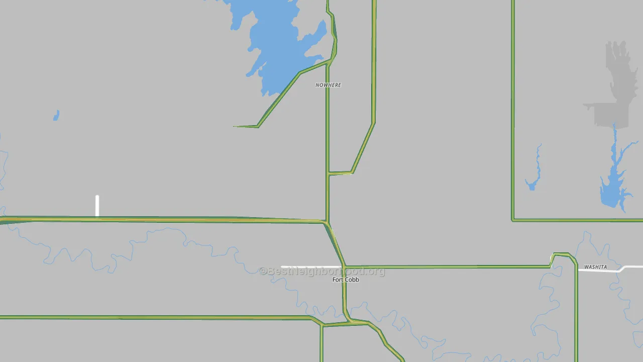 73038, OK Map of Noise Levels in 73038
