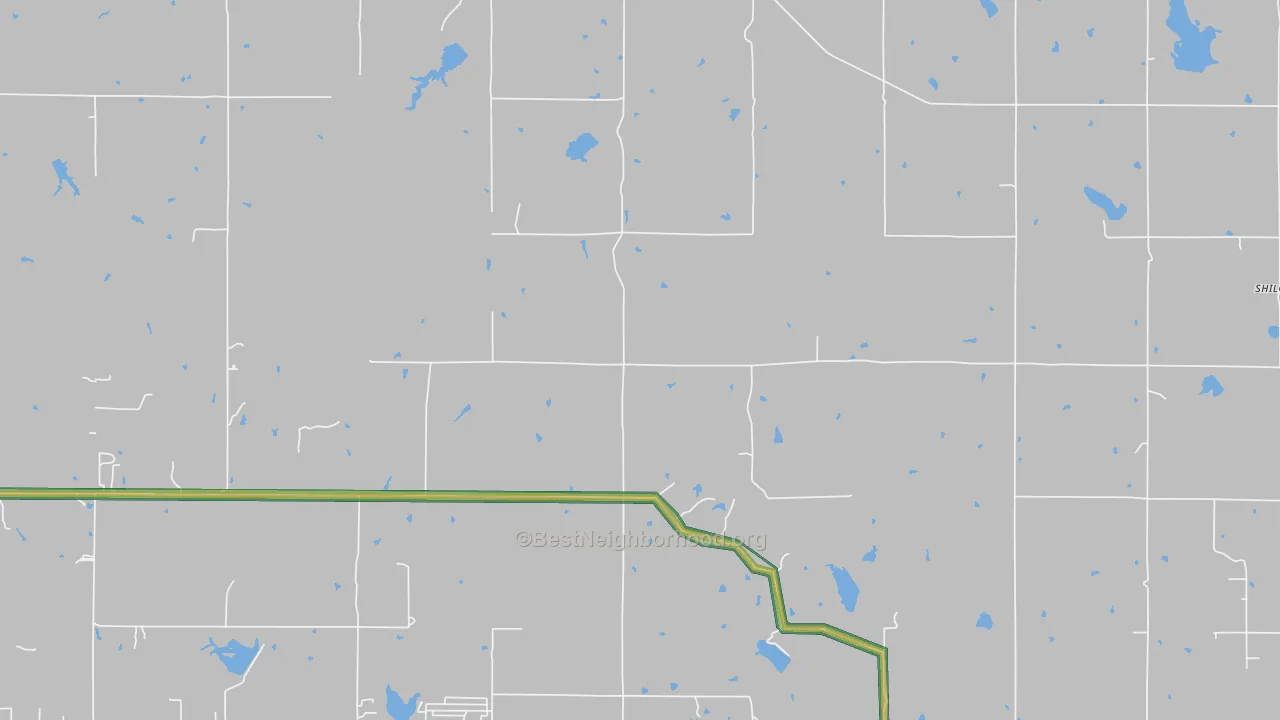 73058, OK Map of Noise Levels in 73058