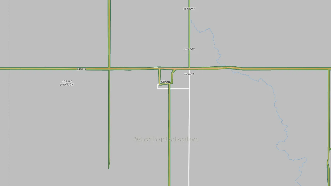 73463, OK Map of Noise Levels in 73463