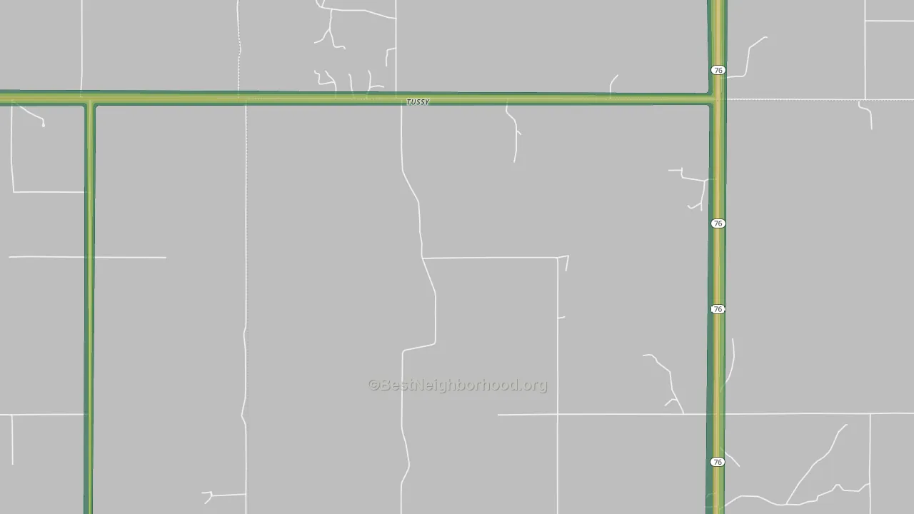 73488, OK Map of Noise Levels in 73488