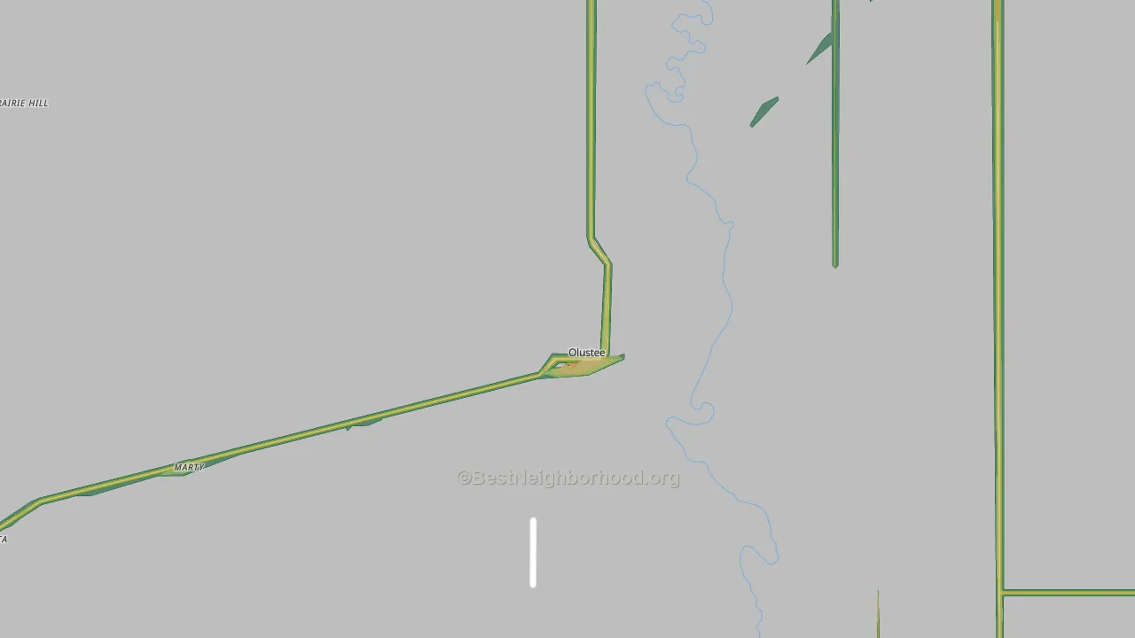 73560, OK Map of Noise Levels in 73560