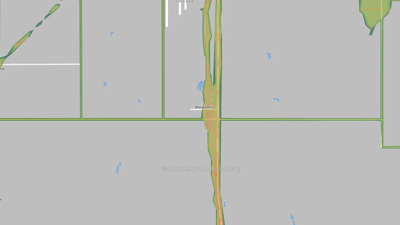 73773, OK Map of Noise Levels in 73773
