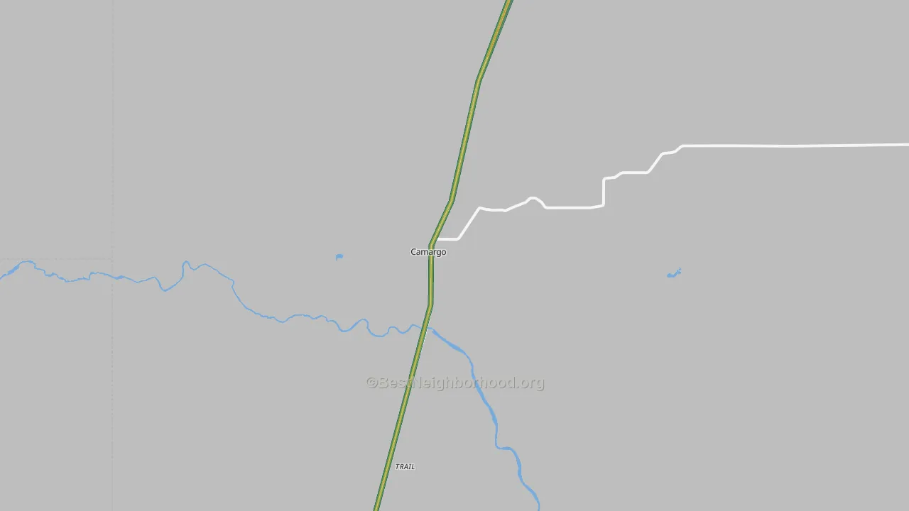 73835, OK Map of Noise Levels in 73835