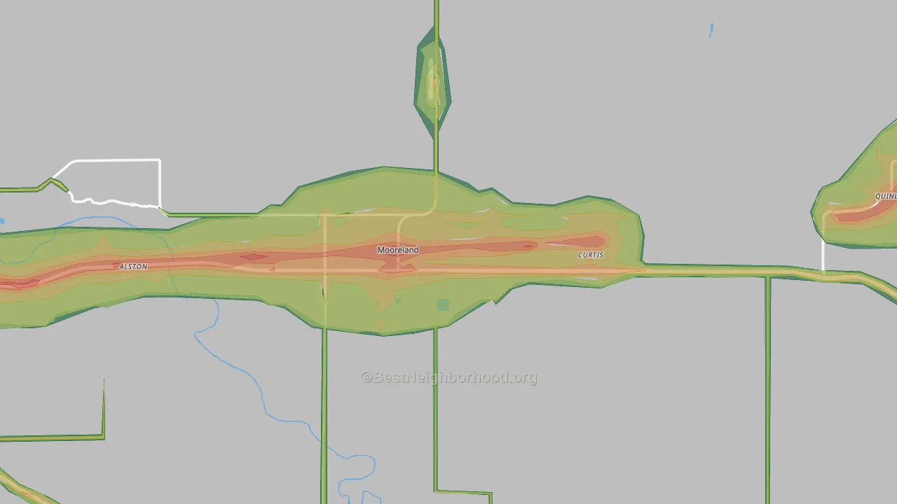 73852, OK Map of Noise Levels in 73852