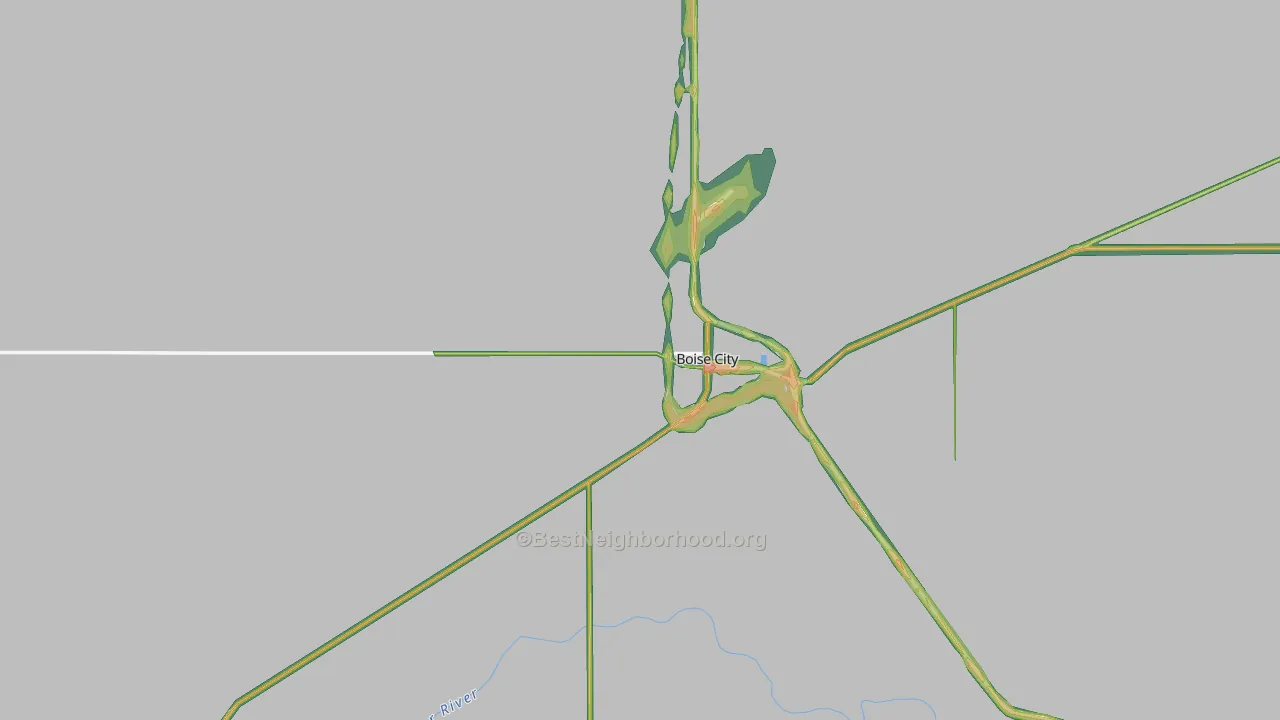 73933, OK Map of Noise Levels in 73933