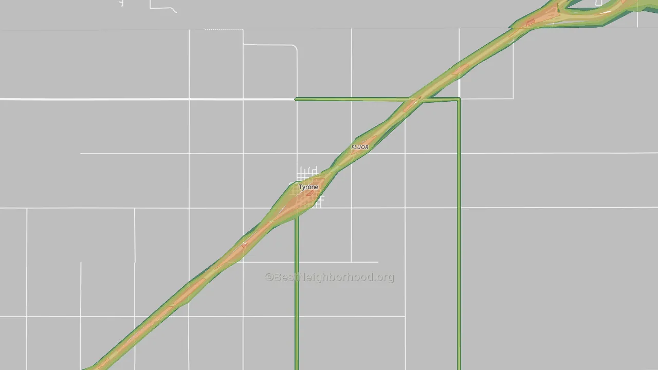 73951, OK Map of Noise Levels in 73951