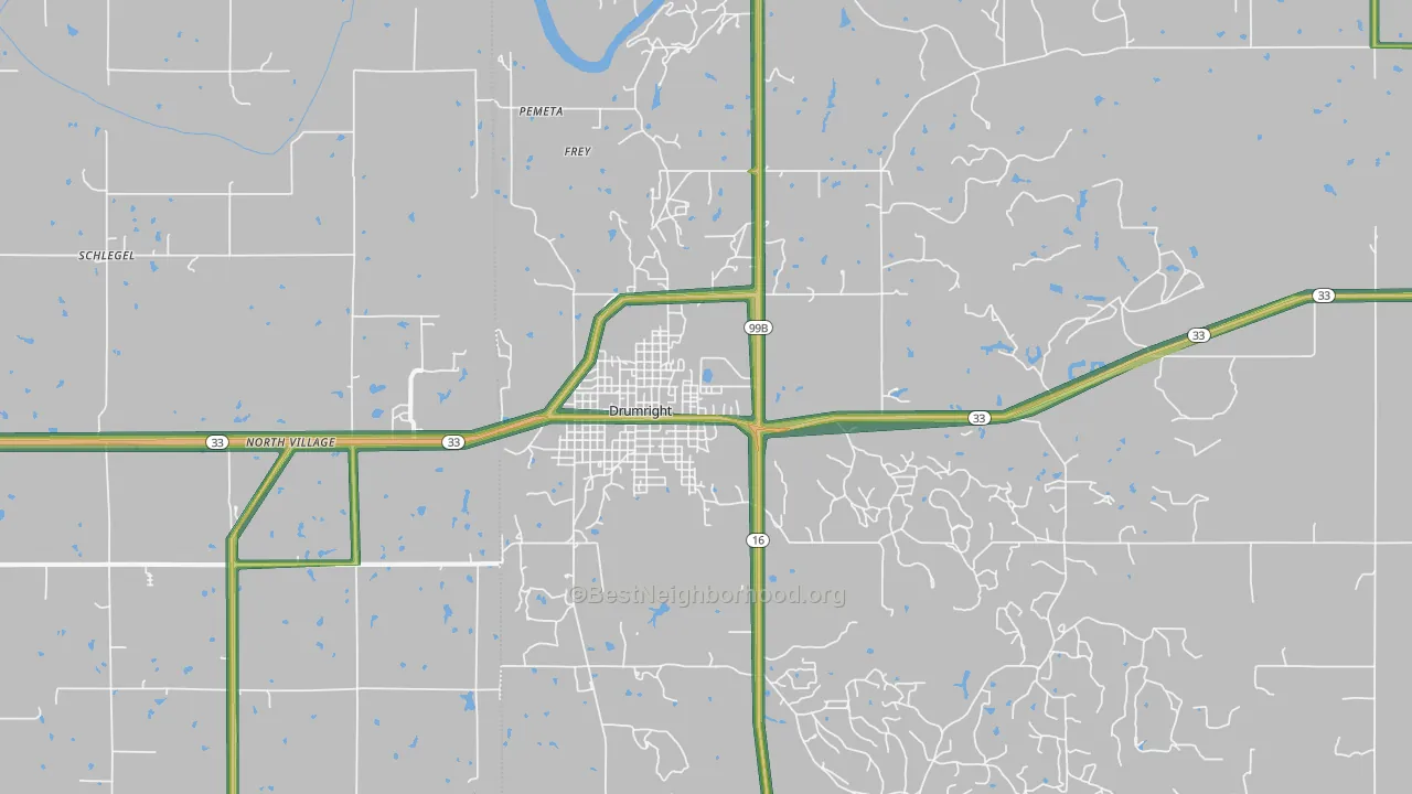 74030, OK Map of Noise Levels in 74030