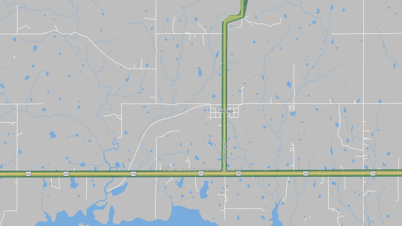 74438, OK Map of Noise Levels in 74438