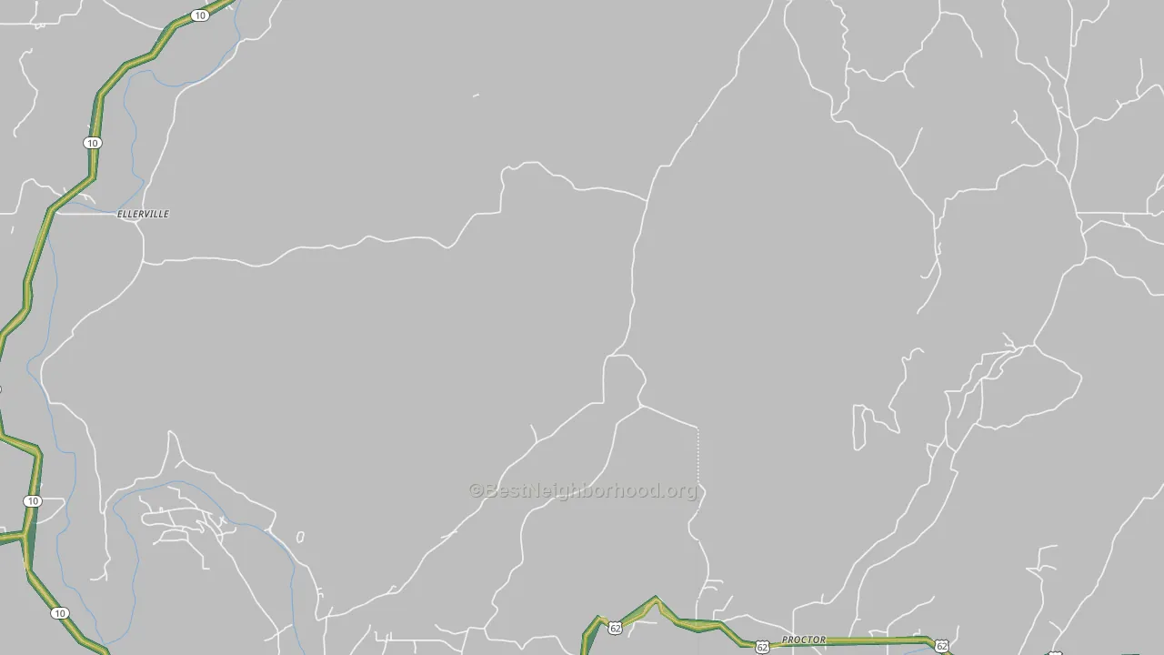 74457, OK Map of Noise Levels in 74457