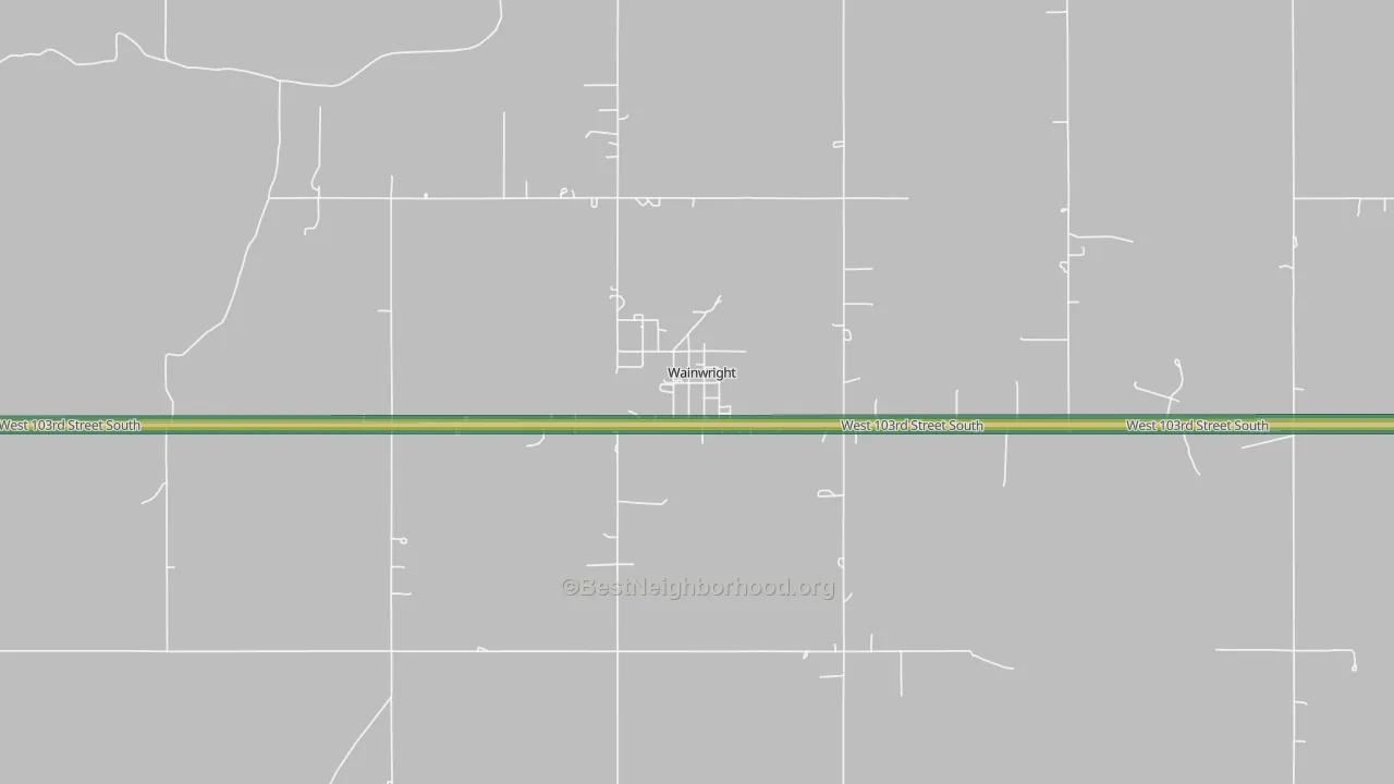 74468, OK Map of Noise Levels in 74468