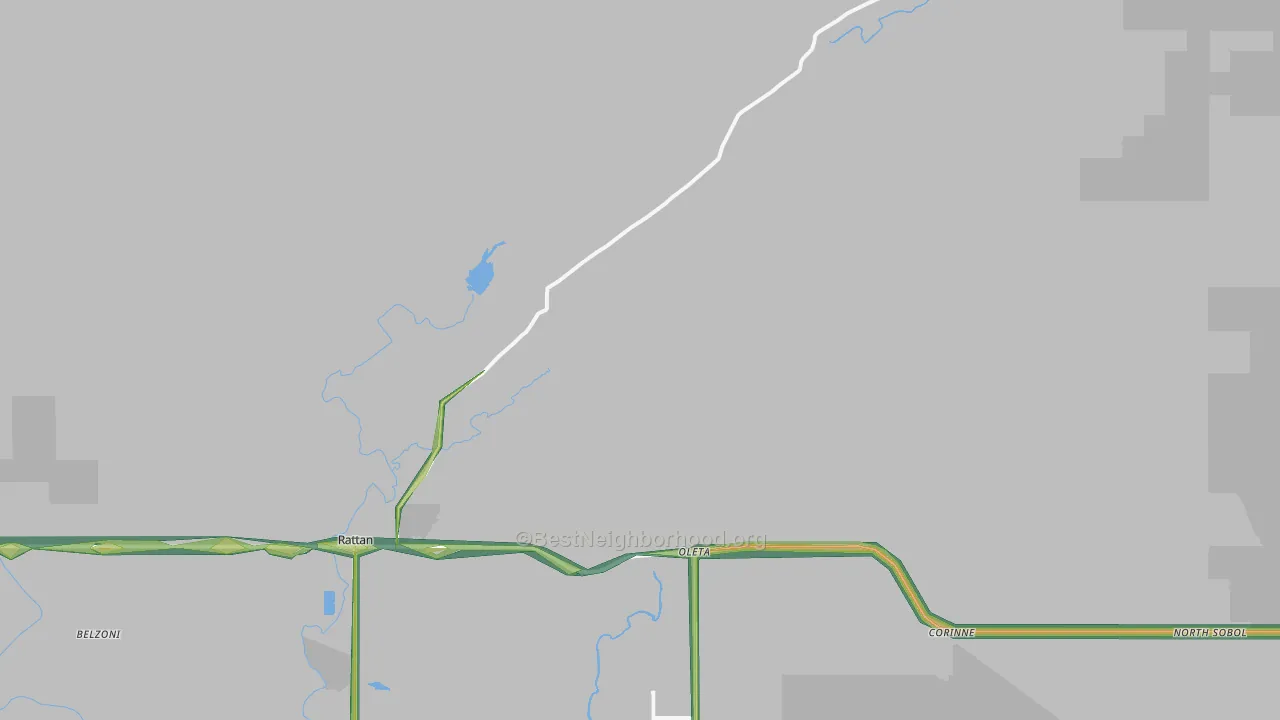 74562, OK Map of Noise Levels in 74562