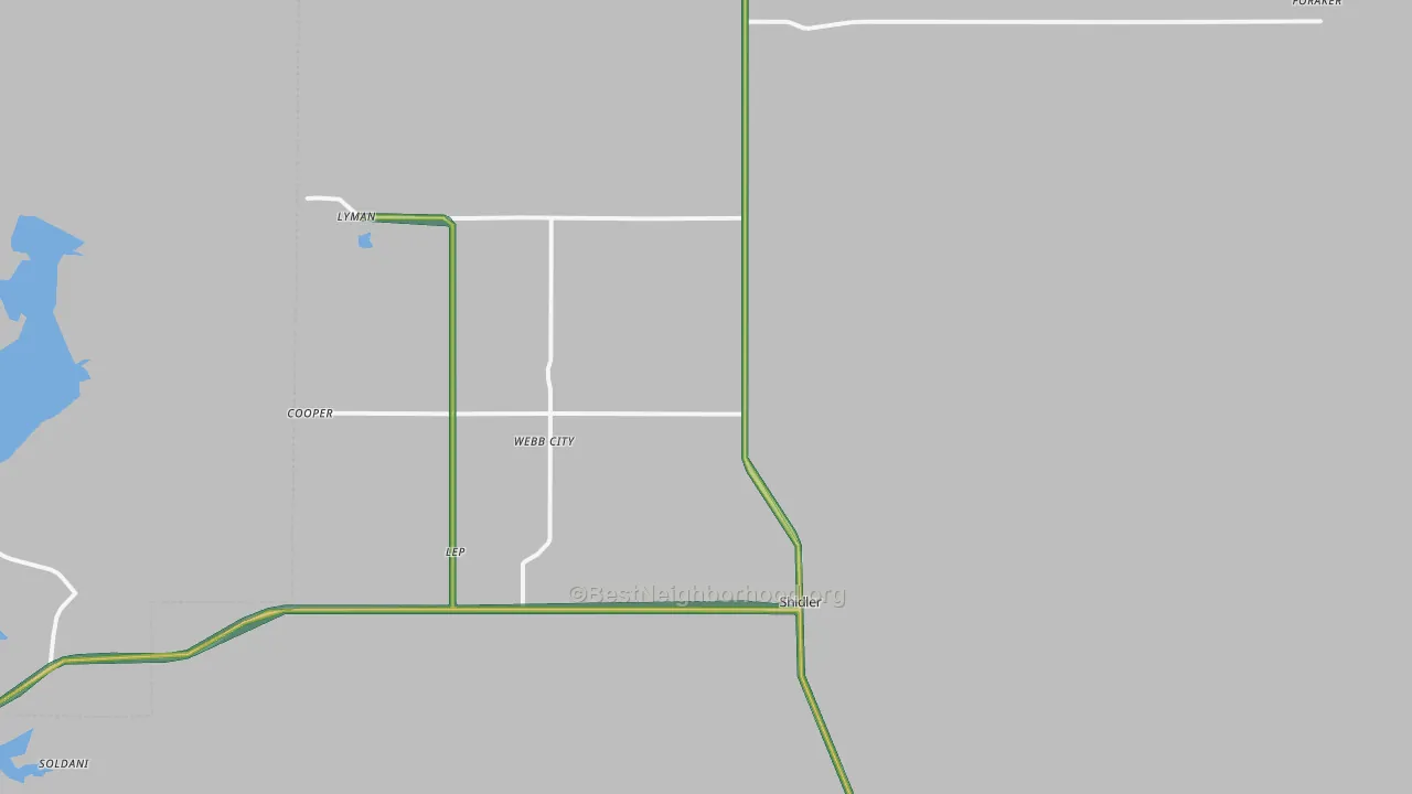 74652, OK Map of Noise Levels in 74652