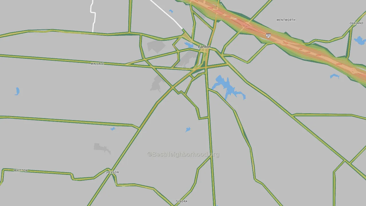 75103, TX Map of Noise Levels in 75103