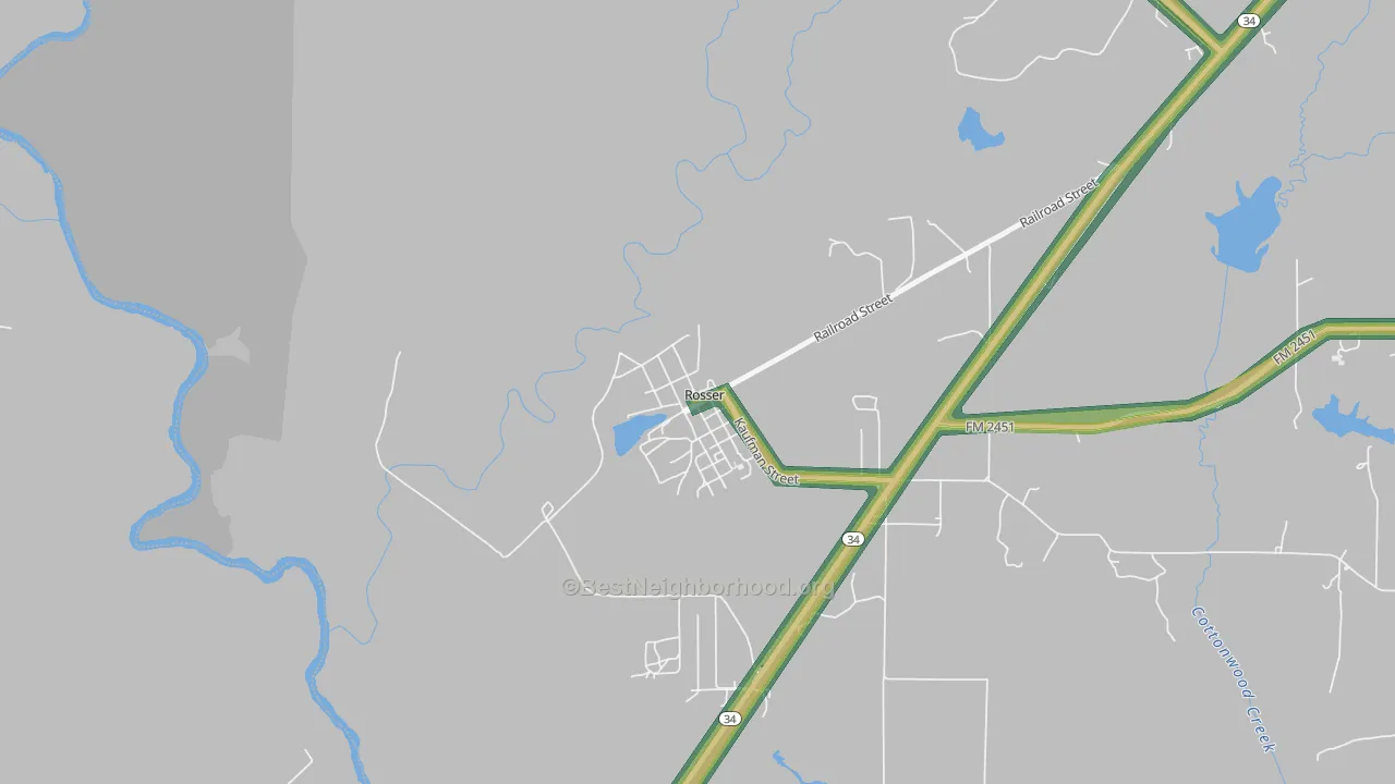 75157, TX Map of Noise Levels in 75157