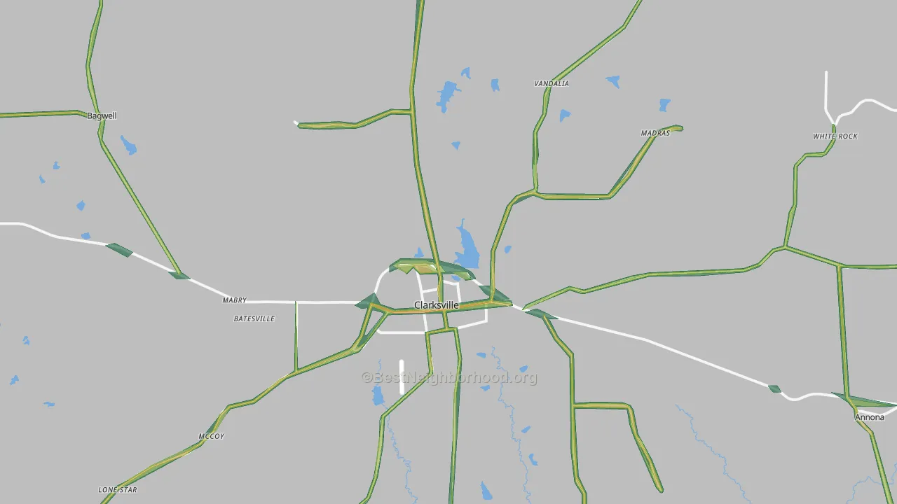 75426, TX Map of Noise Levels in 75426